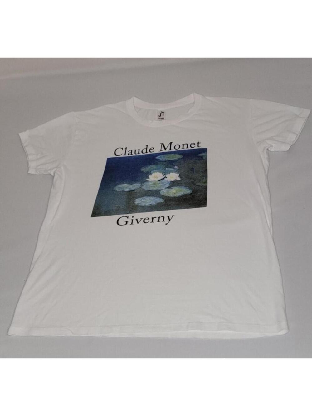 Claude Monet at Giverny Shirt- Sols Regent T-shirt Size M Medium